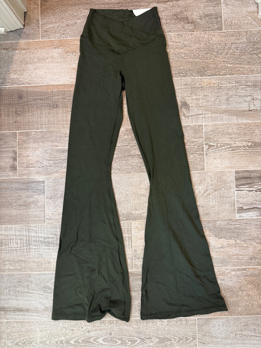 aerie Olive Green Flared Leggings